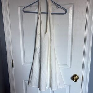 Windsor White Backless Halter Dress